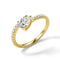 Gemmy Jammy Shiny Drop Pear Solitaire Lab-grown Diamond Jewelry