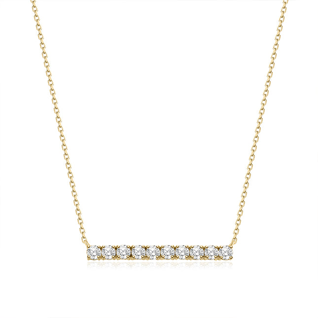 Shiny I Lab-grown Diamond Bar Necklace