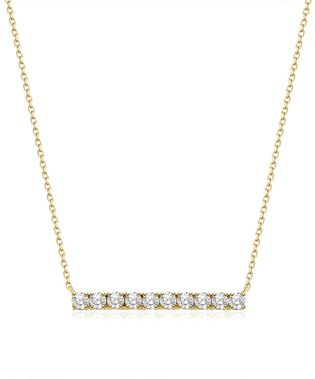 Shiny I Lab-grown Diamond Bar Necklace