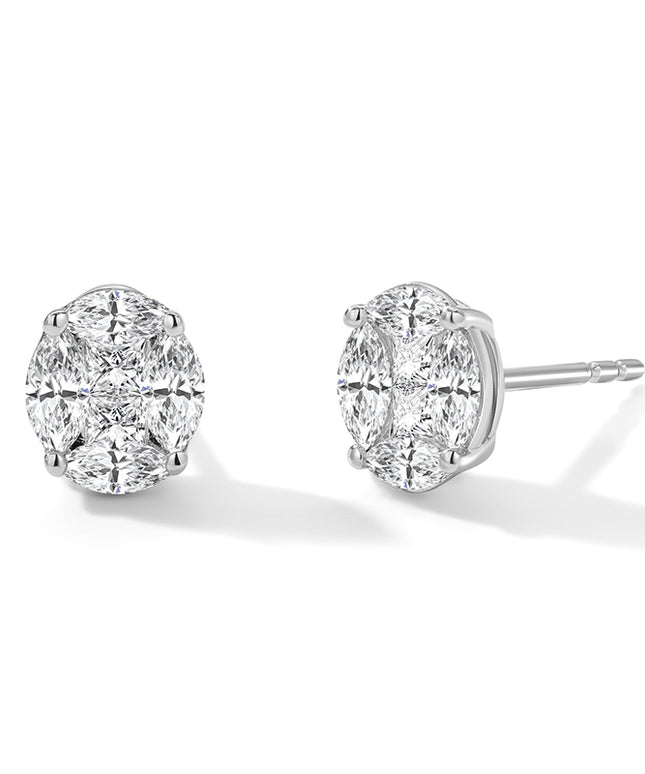 Luxe Oval Brilliant Lab-Grown Diamond Stud Earrings