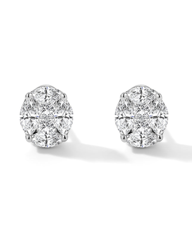 Luxe Oval Brilliant Lab-Grown Diamond Stud Earrings