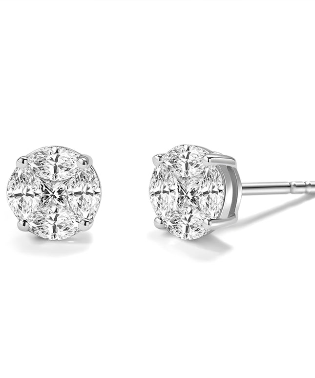 Luxe Round Brilliant Lab-Grown Diamond Stud Earring