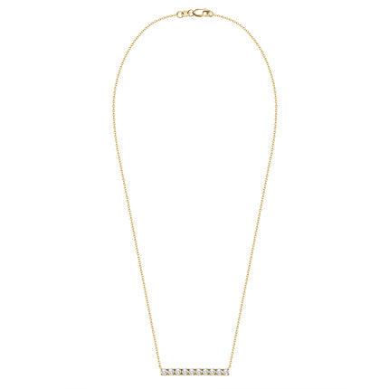 Shiny I Lab-grown Diamond Bar Necklace