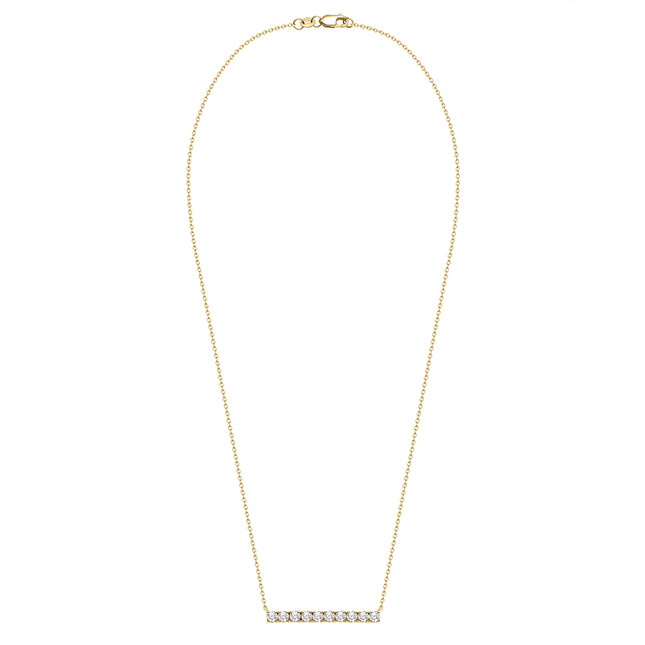 Shiny I Lab-grown Diamond Bar Necklace