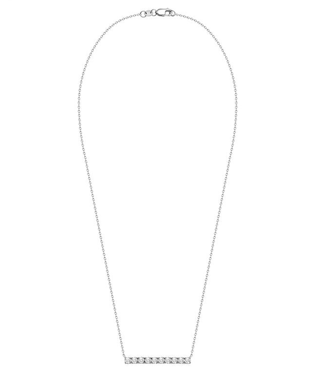 Shiny I Lab-grown Diamond Bar Necklace