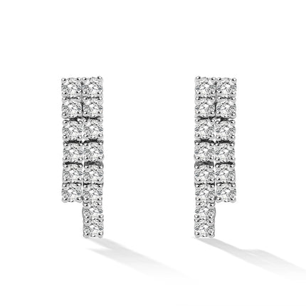 Shiny I Lab-grown Diamond Drop Earrings in 14k white gold