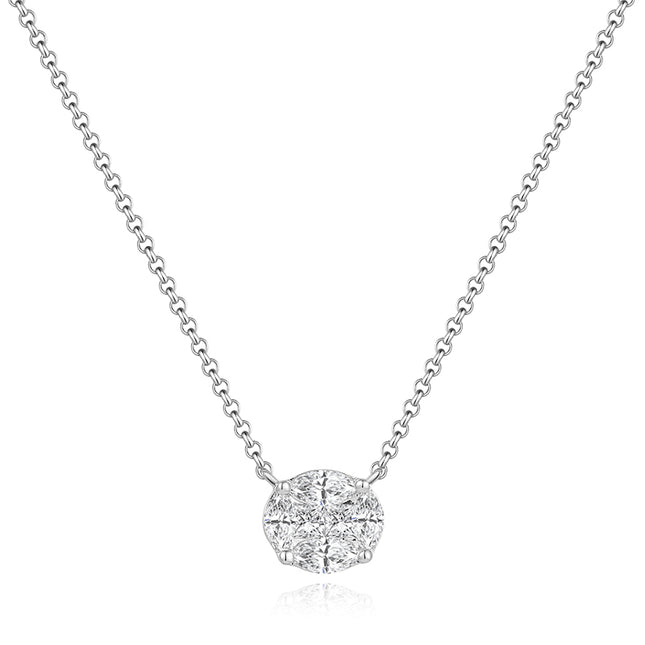 Luxe Oval Brilliant Lab-Grown Diamond Necklace