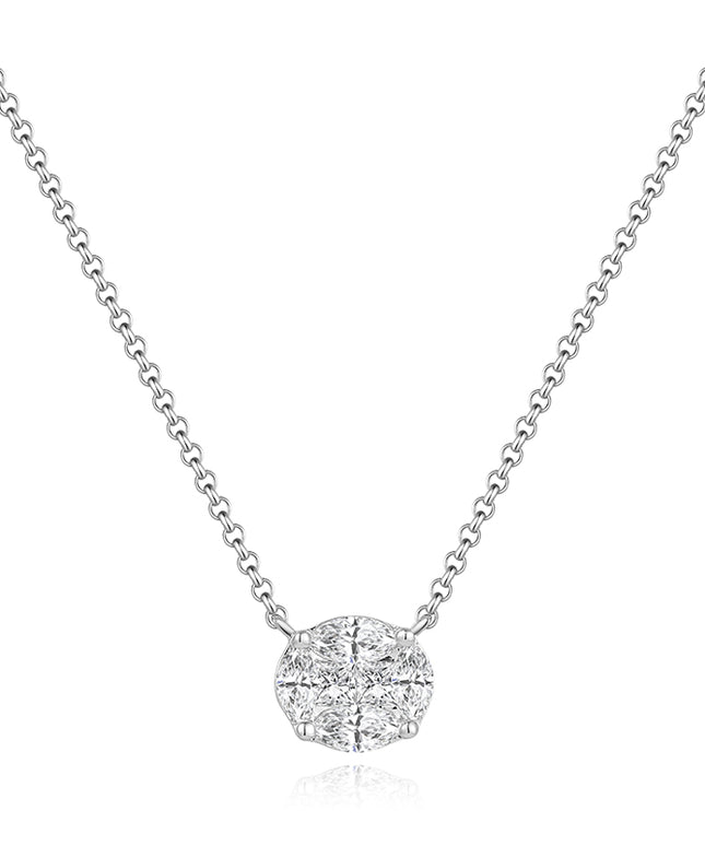 Luxe Oval Brilliant Lab-Grown Diamond Necklace