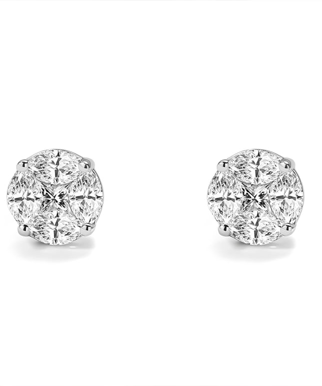 Luxe Round Brilliant Lab-Grown Diamond Stud Earring