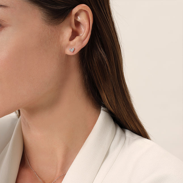 Puzzle Love Lab-grown Diamond Stud Earrings
