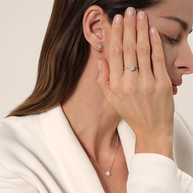 Luxe Round Brilliant Lab-Grown Diamond Stud Earring