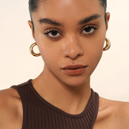 Flow arch Hoop Earrings