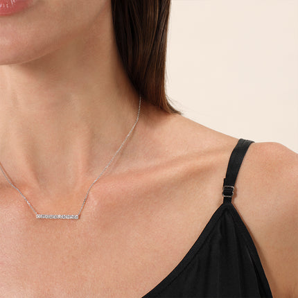 Shiny I Lab-grown Diamond Bar Necklace