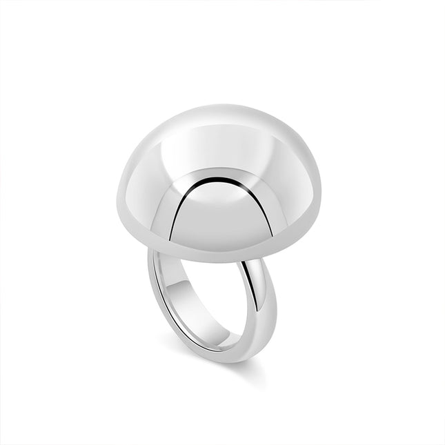 The Bean Sculpture Dome Ring in Sterling Silver