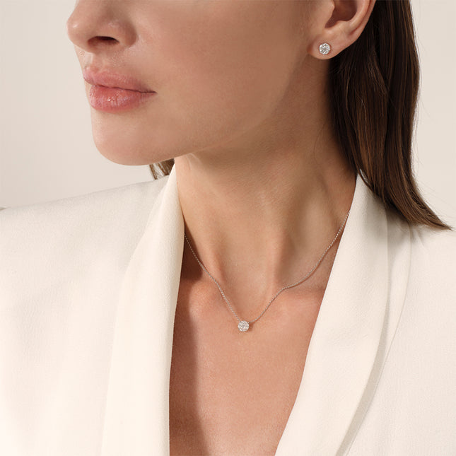 Luxe Round Brilliant Lab-Grown Diamond Necklace