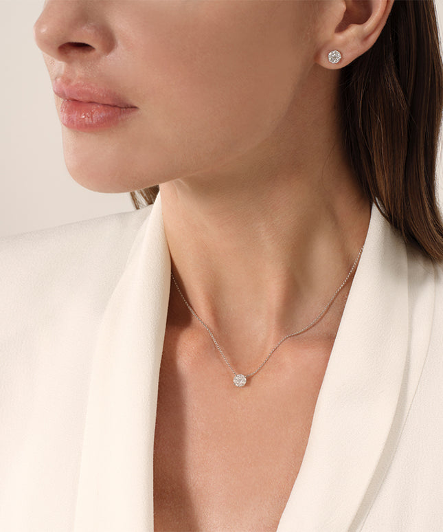 Luxe Round Brilliant Lab-Grown Diamond Necklace