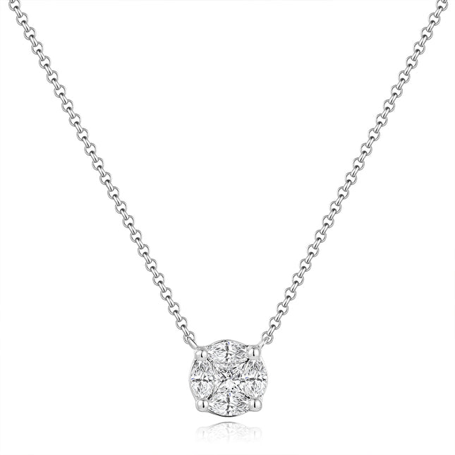 Luxe Round Brilliant Lab-Grown Diamond Necklace