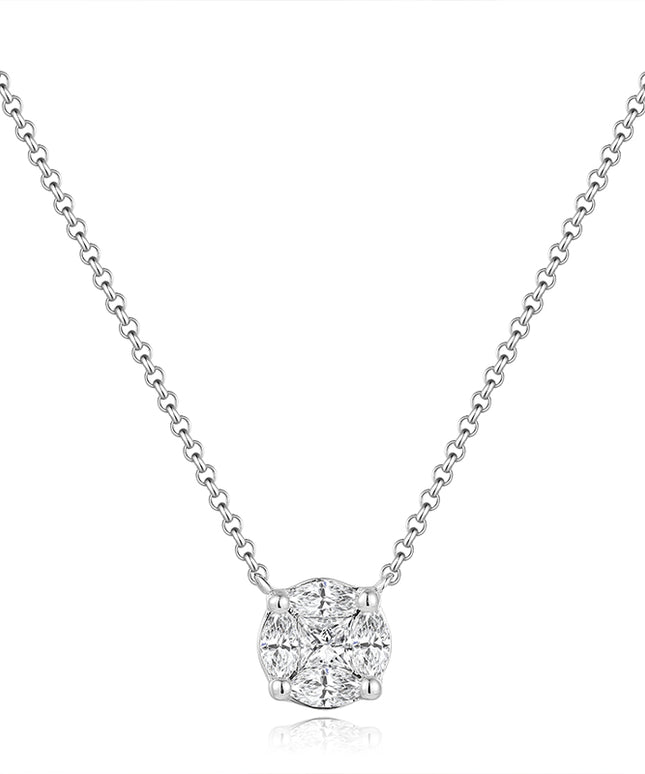 Luxe Round Brilliant Lab-Grown Diamond Necklace